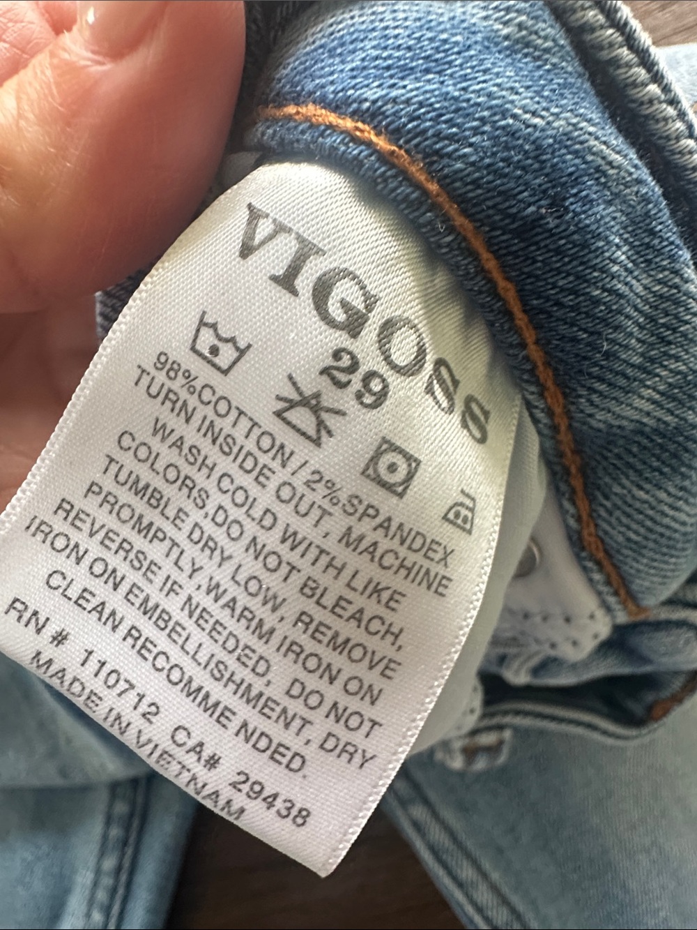 Vigoss Light Wash Jeans - Picture 7 of 10